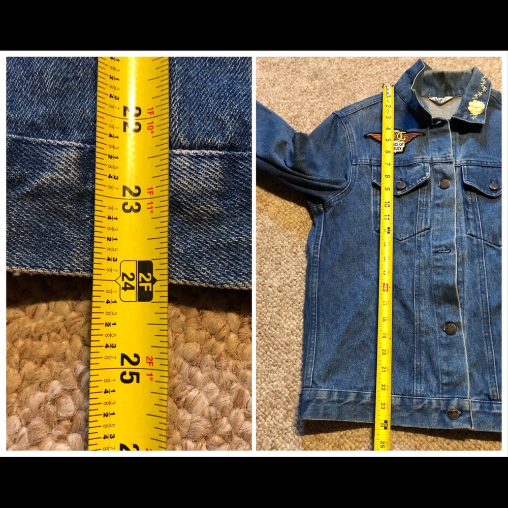 VINTAGE Harley Davidson women’s eagle denim jacket - PLEASE READ DESCRIPTION - Picture 7 of 8